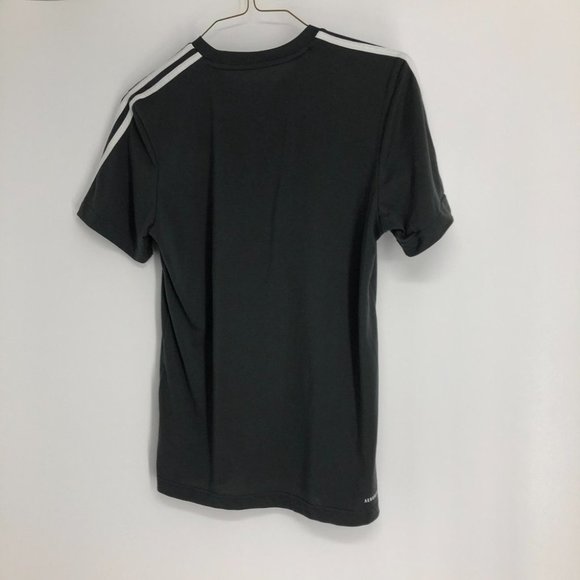 Adidas black white 3 stripe short sleeve tshirt small - Picture 9 of 14